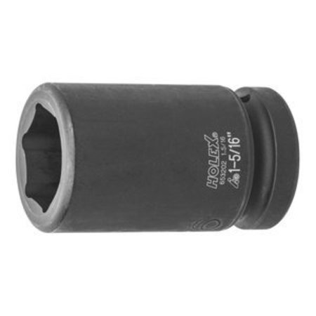 HOLEX Impact Socket, 1 inch Drive, 6 pt, Deep, 1-5/16 inch 653202 1.5/16